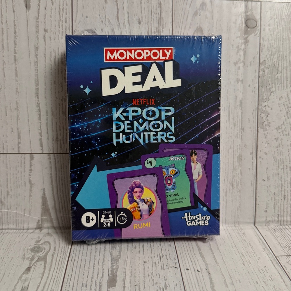 NWT monopoly deal k-pop demon hunters card game
